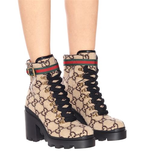 gucci trip gg wool ankle boots women stores|Gucci ladies boots.